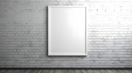 empty room with white Frame wall, Empty Frame
