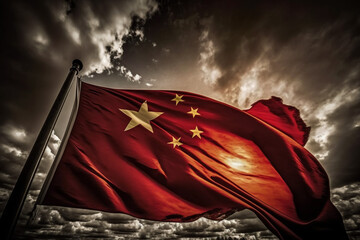 中国の国旗のイメージ：AI生成画像