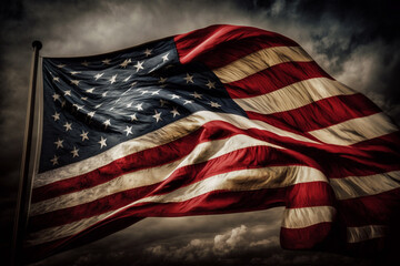 アメリカの国旗のイメージ：AI生成画像