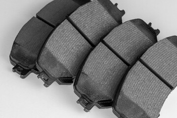 Naklejka premium brake pads on white background with tinting