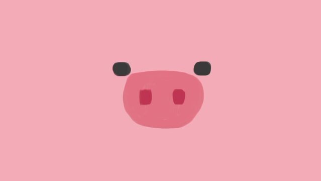pink pig animation