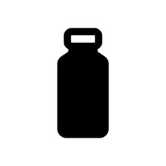 water bottle icon solid style vector