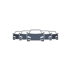 Car Fleet icon isolated on white background