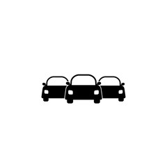 Car Fleet icon isolated on white background