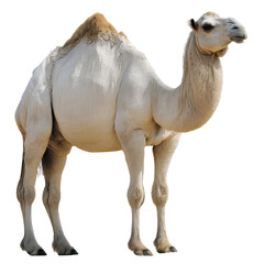 white camel isolated on white