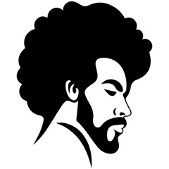 afro man in vector style