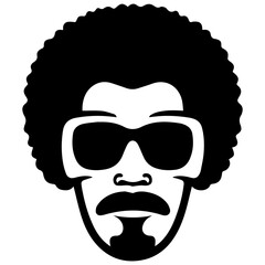 afro man in vector style