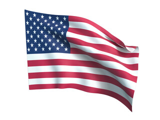 United State of America flag .Png transparency