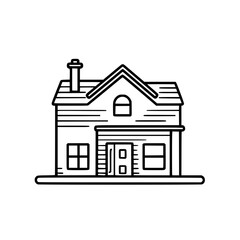 House vector illustration isolated on transparent background