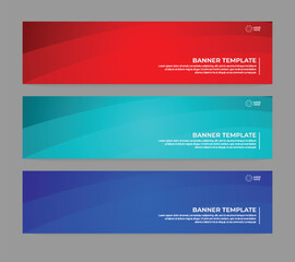 Abstract Gradient Color Background Banner