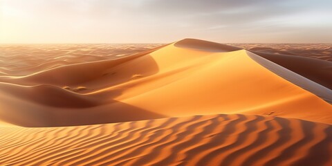 Fototapeta na wymiar AI Generated. AI Generative. Sand dune beautiful landscae outdoor nature adventure. Graphic Art