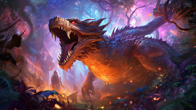 Dragon in the night.