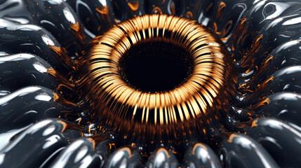 Fluidic Enigma: Exploring the Intricate Beauty of Ferrofluid. Generative AI