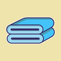 Towel icon vector on trendy design