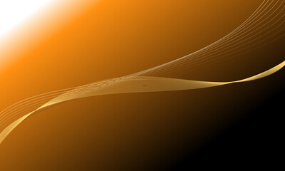 gold brown lines curves waves soft gradient abstract background