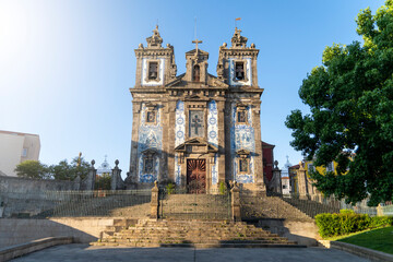 Fototapeta na wymiar Beautiful Church of Saint Ildefonso in Porto City (Igreja de Santo Ildefonso), Portugal.