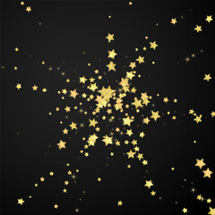 Magic stars vector overlay.  Gold stars scattered