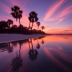 Serenity Unveiled: Capturing the Tranquility of the Beach Sunset