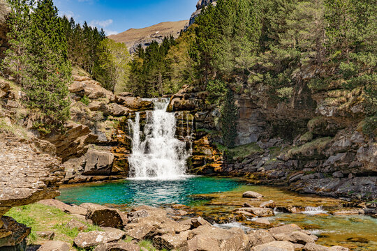 waterfall in park
