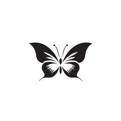 Butterfly continuous line drawing elements set isolated on white background for logo or decorative element. Vector illustration of various insect forms in trendy outline style