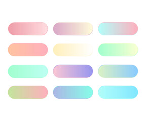 vector soft pastel color gradients combination big set