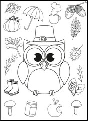 Autumn Coloring Pages for Kids