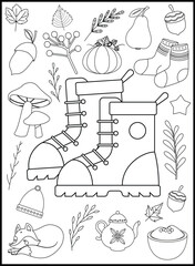 Autumn Coloring Pages for Kids