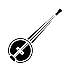 Solid BANJO design vector icon design vector line icon svg