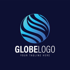 Globo Logo Design Abstract Globe Logo
