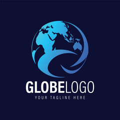 Fototapeta na wymiar Globo Logo Design Abstract Globe Logo