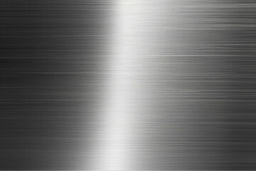 Brushed steel plate background texture horizontal. textured perforated. Generative AI