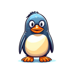 Obraz premium Adorable Penguin: A Charming 2D Illustration