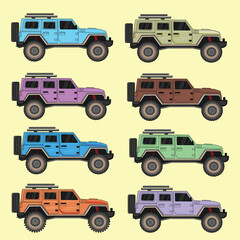 jeep model vector design