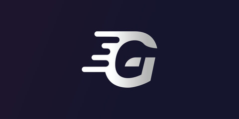 Letter G logo design simple concept Premium Vector - obrazy, fototapety, plakaty