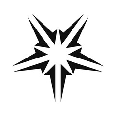 Five Inward Pointing Split Bursting Arrows