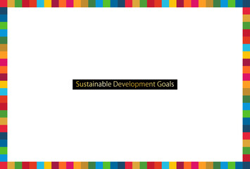 SDGs17色の四角フレームAサイズ