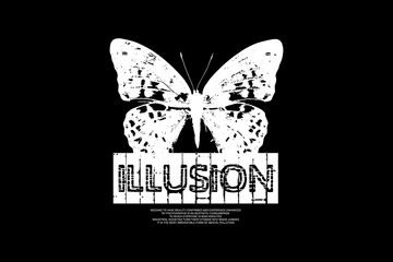 Modern illusion streetwear graphic design