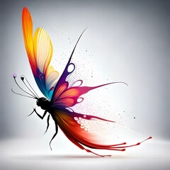 abstract background with butterfly