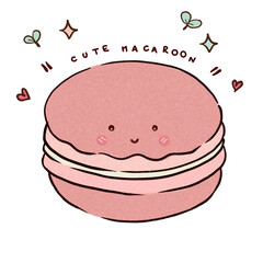 the colorful macaroon (the character with hand-free drawing)