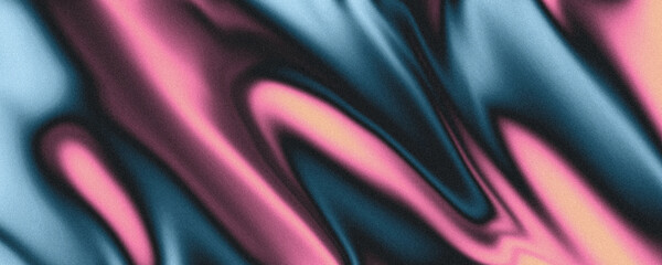 Blue and pink dark liquid gradient grainy texture