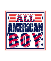 all american boy svg design