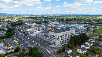 limerick city skyline Ireland. beautiful limerick urban cityscape over the river Shannon on a sunny...