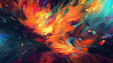 abstract background using vibrant colors, generative AI 