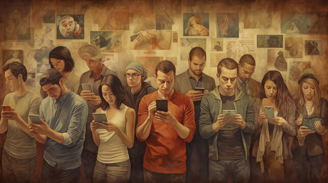 Illustrate the influence of social media in modern society, Generative AI 