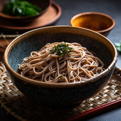 日本の蕎麦、Japanese soba(generative ai)