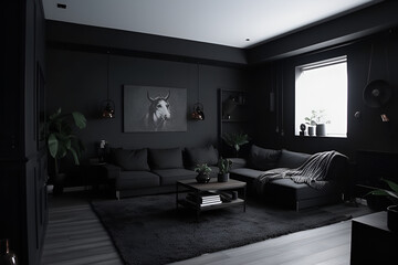 black aesthetic room design