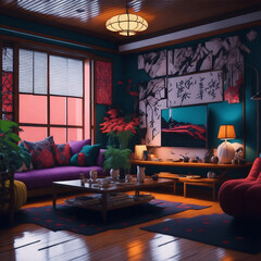 [Generative AI] Asian style interior