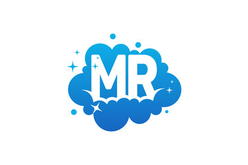 MR Cleaning logo design element vector icon suistable for business cleaner ,cleaning 