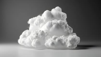 Experience the ethereal beauty of clean white clouds, perfectly cut out and presented on transparent backgrounds, enhanced with special effects in a stunning 3D illustration. ☁️