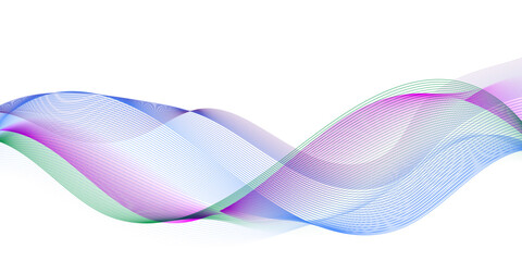 Abstract flowing wave lines. Design element for technology, science, modern concept.vector eps 10